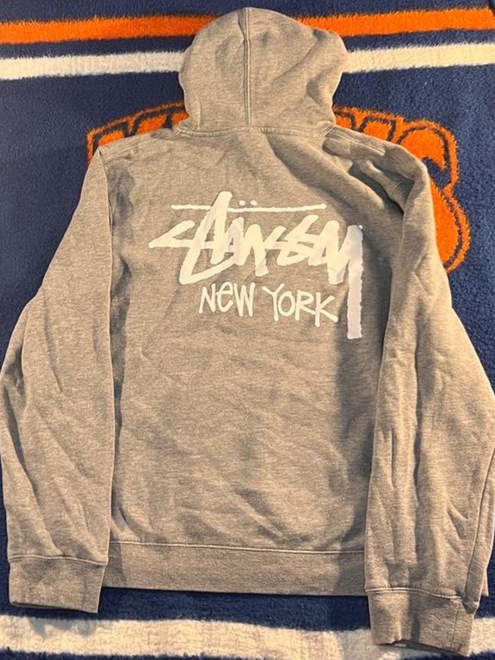 Stussy Archive New York Grey Hoodie